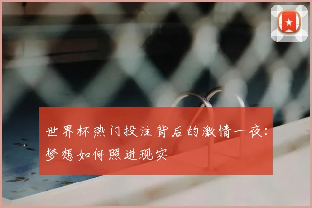 世界杯热门投注背后的激情一夜:梦想如何照进现实